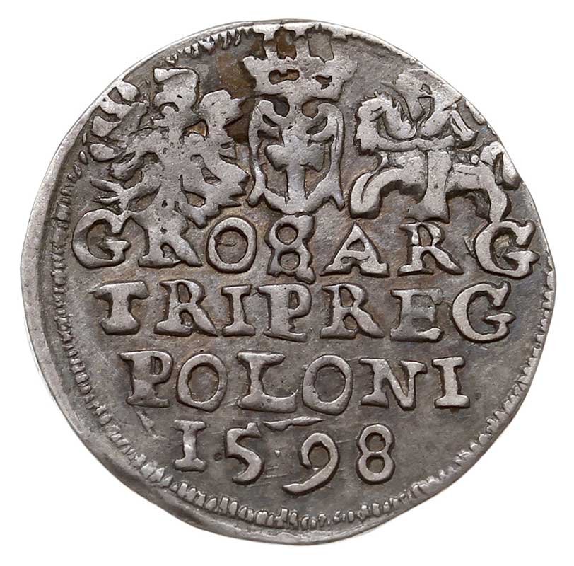 trojak 1598, Lublin, Iger L.98.4.c/a (R), patyna