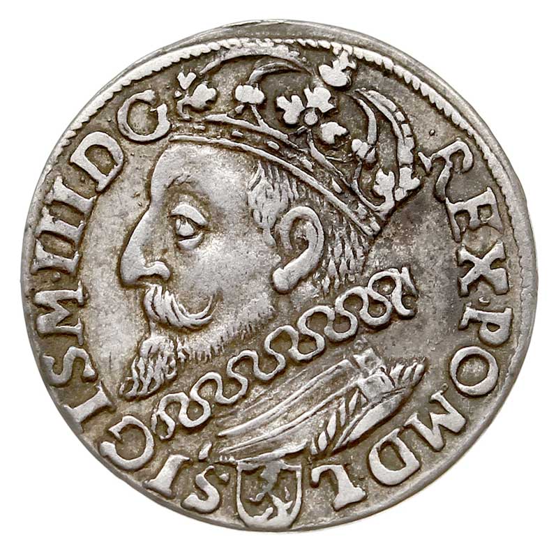trojak 1601, Kraków, popiersie króla w lewo, Iger K.01.1.a (R1), patyna