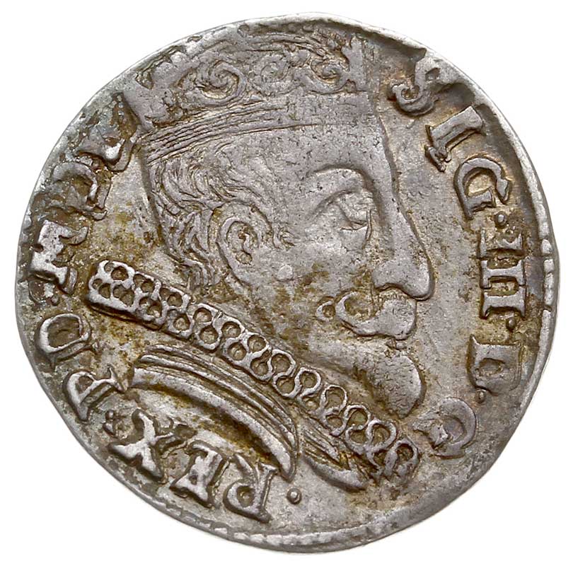 trojak 1598, Wilno, większa głowa króla, Iger V.98.1.b (R1), Ivanauskas 5SV57-34, patyna