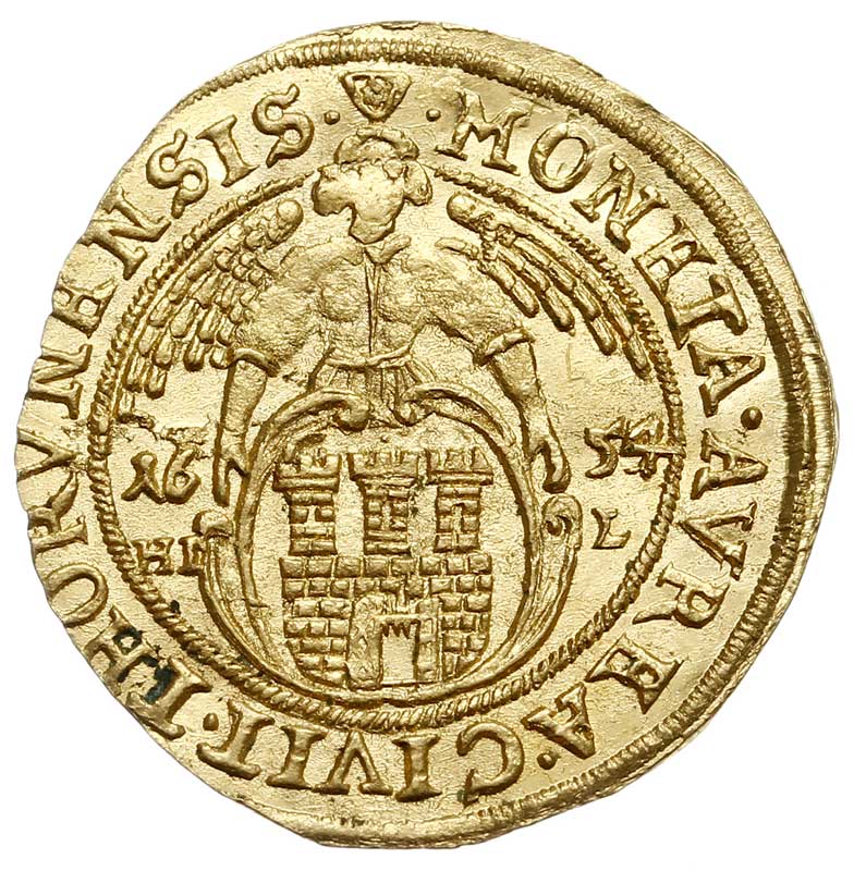 dukat 1654/3, Toruń, Aw: Popiersie króla w prawo