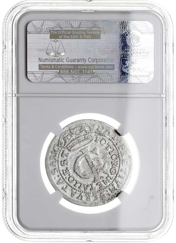 tymf 1665, Bydgoszcz, moneta w pudełku NGC z certyfikatem XF 40