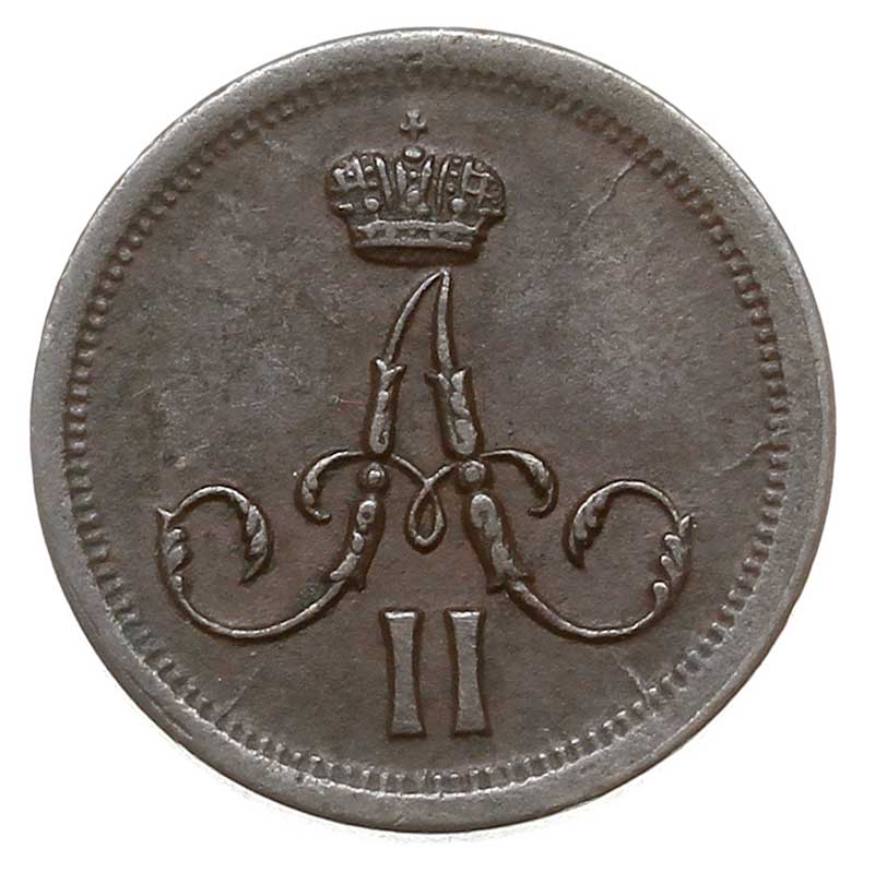 połuszka 1861, Warszawa, kropka po dacie, Plage 537, Bitkin 497 (R), rzadka, patyna