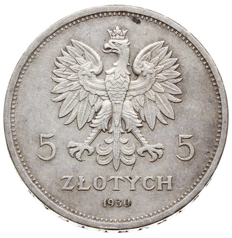 5 złotych 1930, Warszawa, Sztandar - 100. roczni
