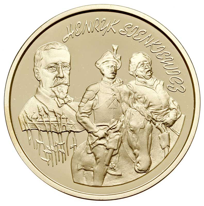 200 złotych 1996, Warszawa, Henryk Sienkiewicz, złoto 15.58 g, Parchimowicz 745, wybito stemplem lustrzanym 1.000 sztuk, piękne