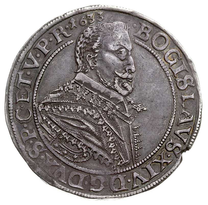 Bogusław XIV 1620-1637, talar 1633, Aw: Popiersi