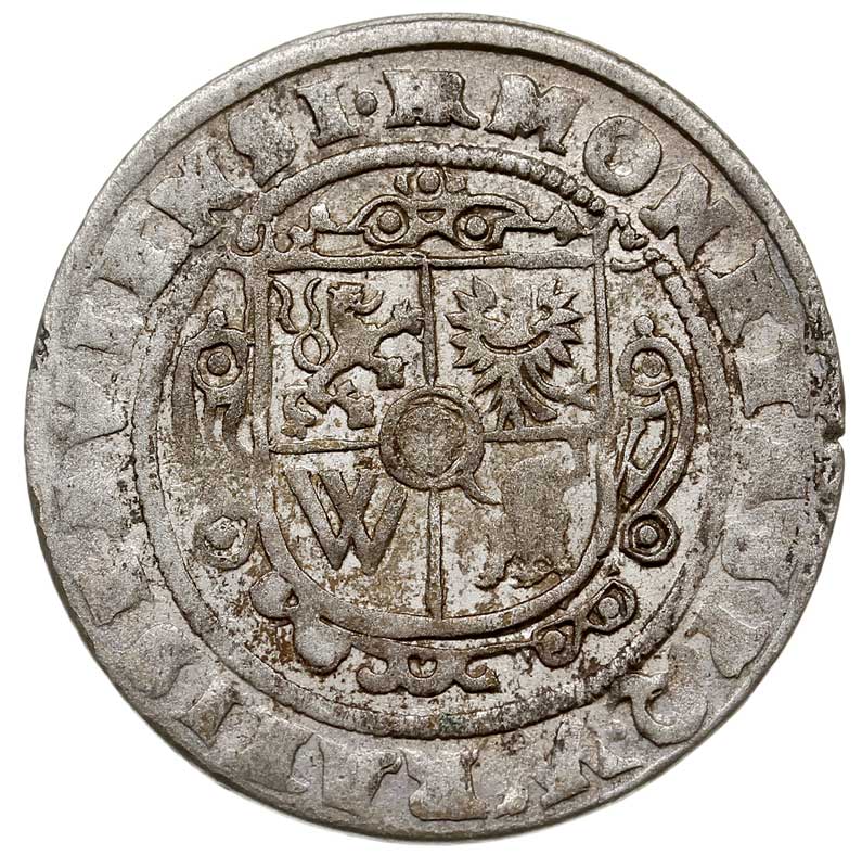 Ferdynand II 1620-1637, 24 krajcary 1622, Wrocław, F.u.S.-, E/M IX.7, ale na awersie końcówka napisu WRATISLAVIENSI