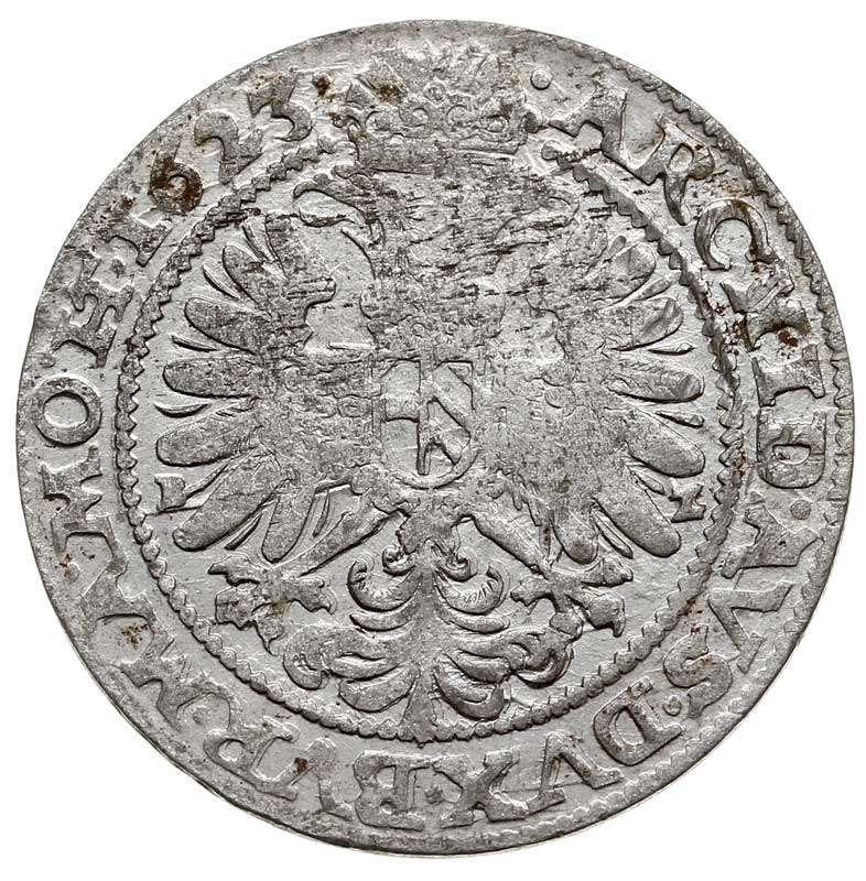 Ferdynand II 1620-1637, 24 krajcary 1623, Wrocław, F.u.S. 97, E/M I.19, ładne