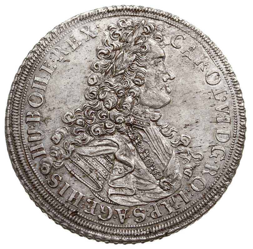 Karol VI 1711-1740, talar 1714, Wrocław, Aw: Pop