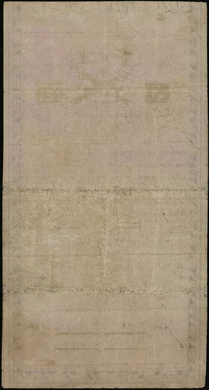 5 złotych polskich 8.06.1794, seria N.A.1., numeracja 6163, z błędem wszlkich, w pełni widoczny znak wodny z napisem firmowym Pieter de Vries & Comp, Lucow 1 (R3), Miłczak A1b