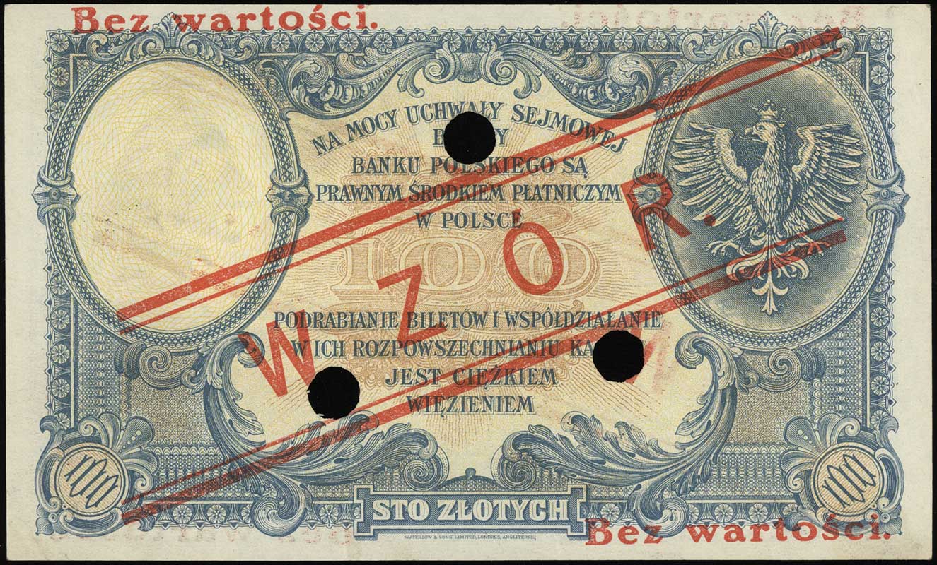 100 złotych 28.02.1919, seria C, numeracja 64242