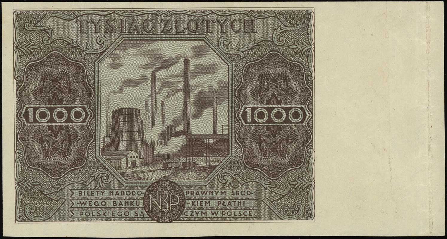 1.000 złotych 15.07.1947, seria A, numeracja 000
