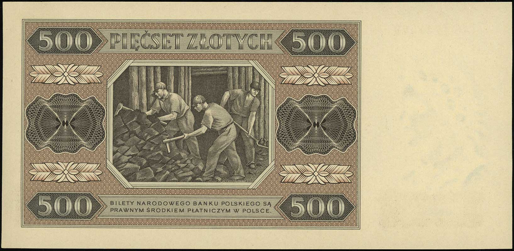 500 złotych 1.07.1948, seria AC, numeracja 47413