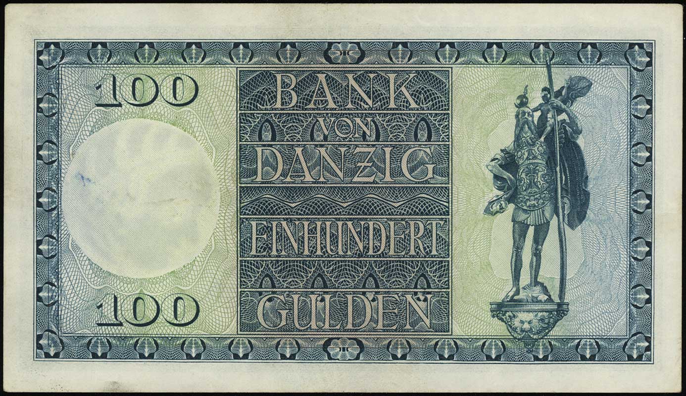 100 guldenów 1.08.1931, seria D/A, numeracja 255030, Miłczak G50a, Ros. 841, rzadkie