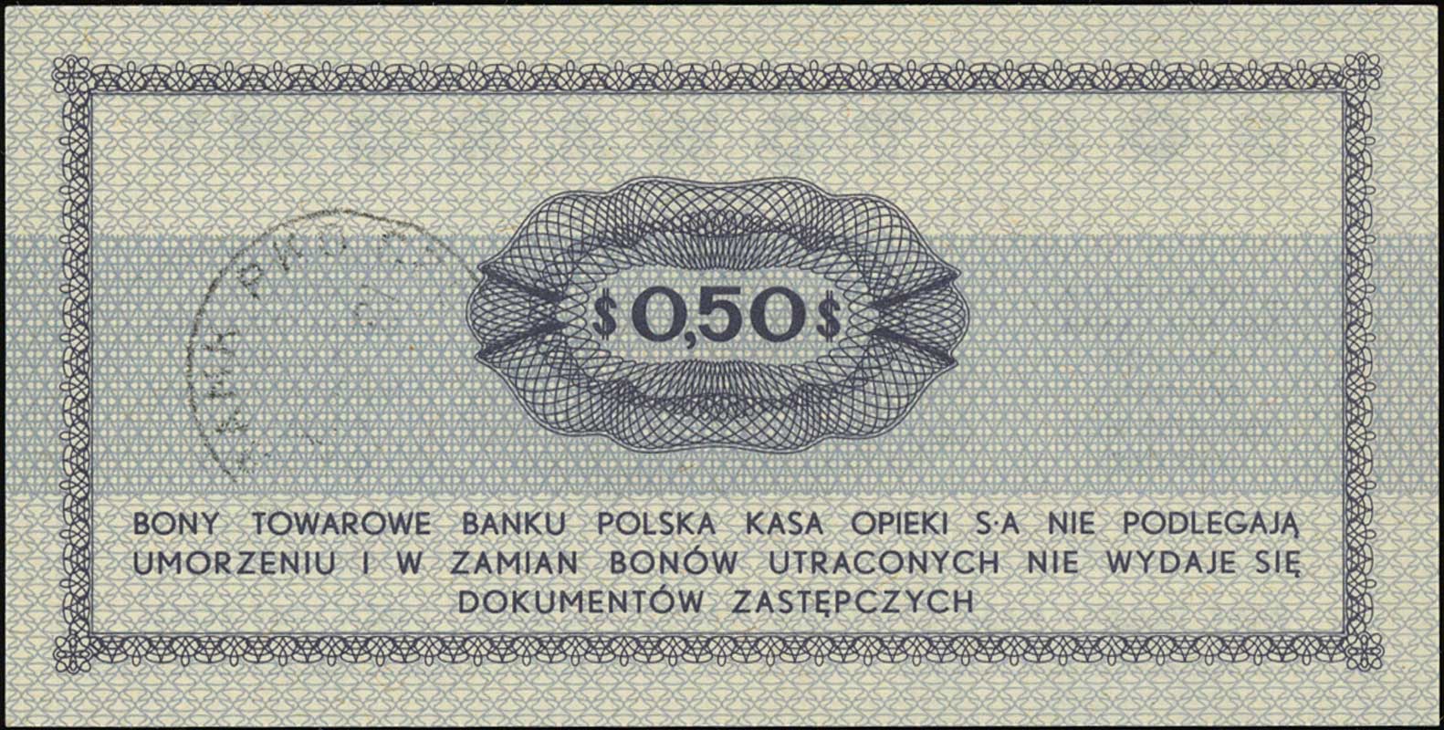 zestaw bonów: 50 centów 1.07.1969 (GC 0024049) i