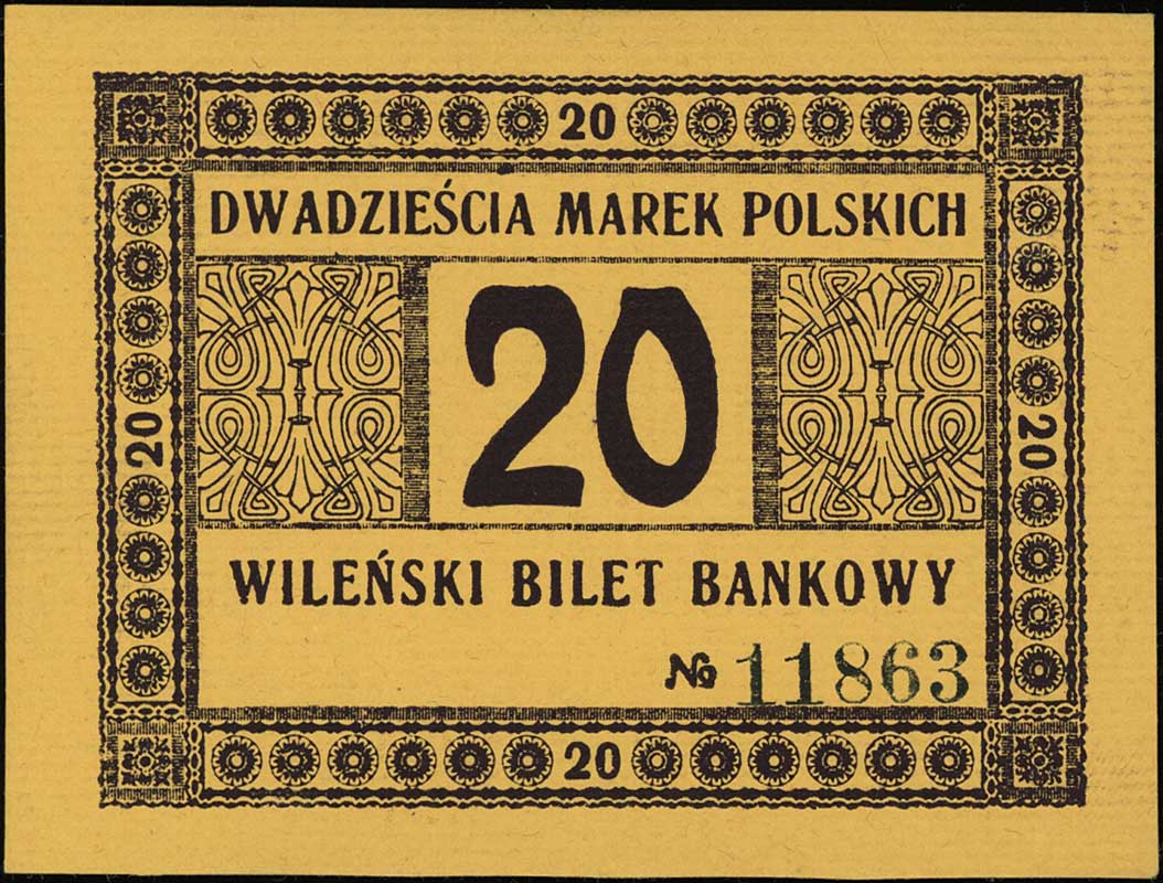 Wilno, Wileński Bank Handlowy, 1, 5, 10 i 20 mar