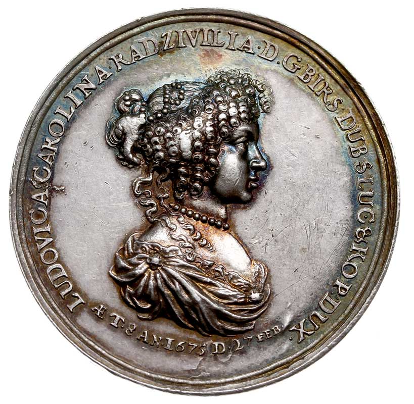 Ludwika Karolina Radziwiłłówna, medal autorstwa 
