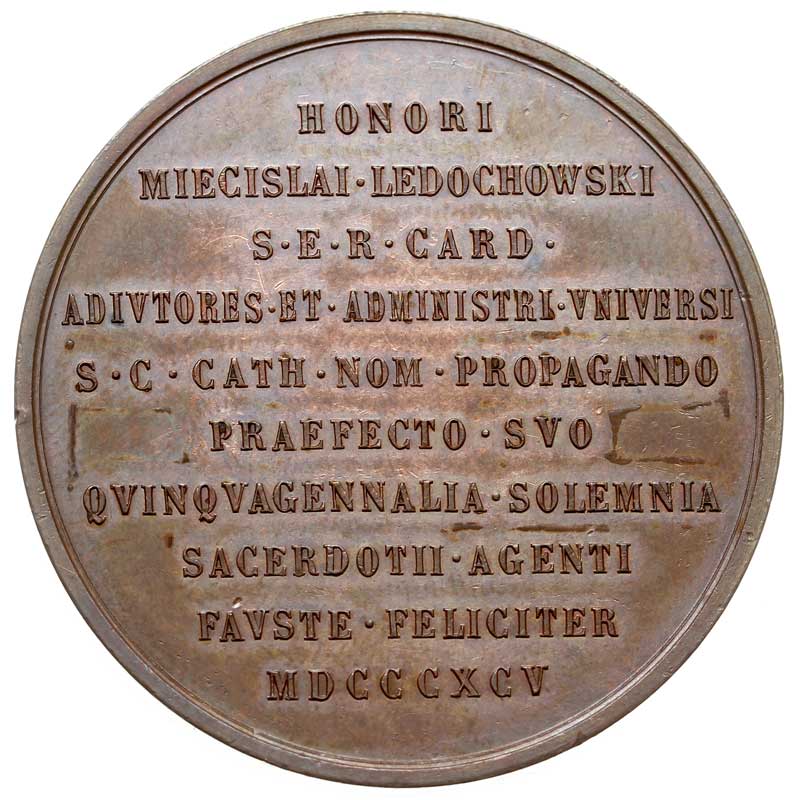 Kardynał Mieczysław Ledóchowski, medal sygn. Joh