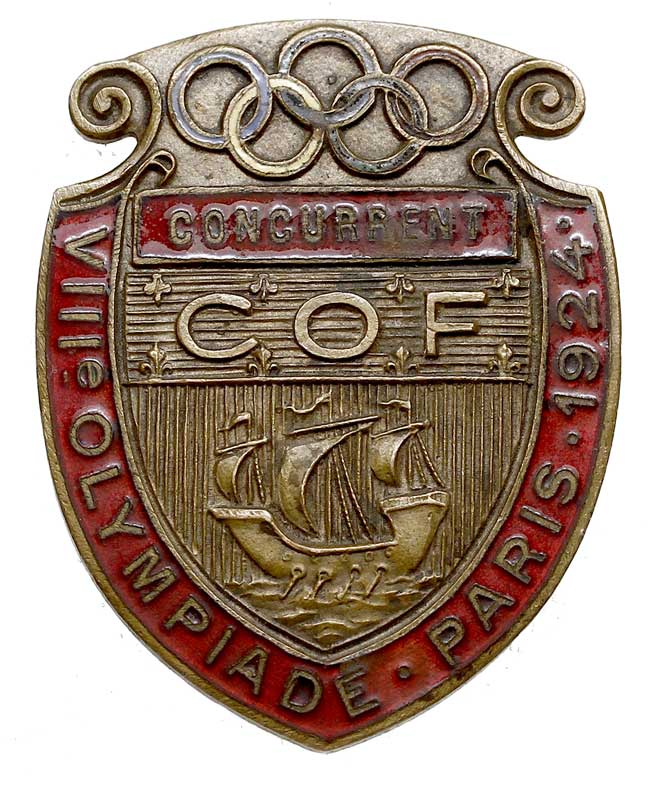 Olimpiada w Paryżu 1924 - medal i odznaka nadane
