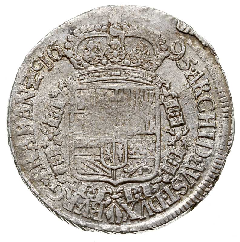 Karol II 1665-1700, patagon 1695, Antwerpia, Dav