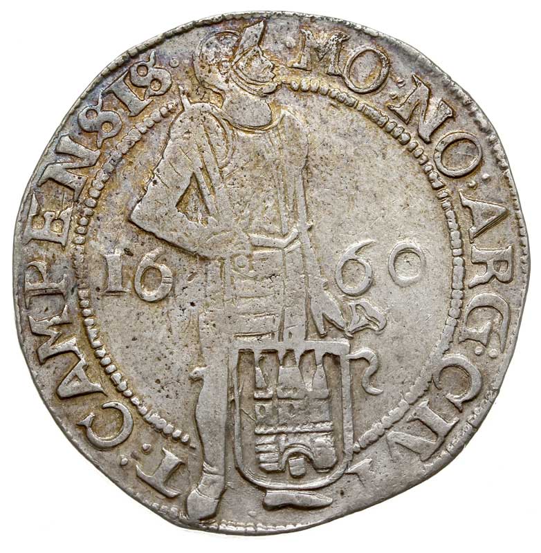 Kampen, silver dukat 1660, 27.85 g., Dav. 4918, Delm. 992 (R1), Verk. 161.4, Purmer Ka37