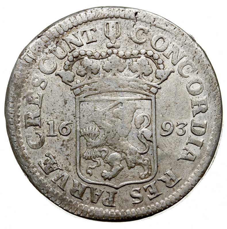 Holandia, silver dukat 1693, 28.06 g., Dav. 4898