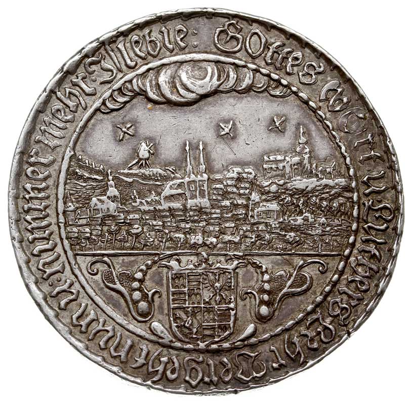 1 1/2 talara 1661, wybite z okazji 100. rocznicy konwencji naumburskiej, srebro 43.79 g, Tornau 1470, Slg. Whiting 136