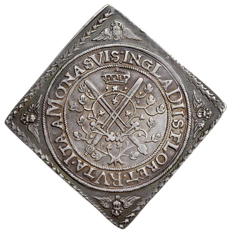 Jan Jerzy I i August 1611-1615, klipa talara 1614 (data chronogramem), srebro 29.01 g, Kahnt 74, Schnee 800, Dav. 7583, patyna