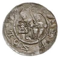 Władysław II Wygnaniec 1138-1146, denar, Aw: Książę na tronie, obok giermek; Rw: Rycerz walczący z..