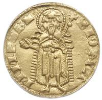 Ludwik Węgierski 1370-1382, goldgulden z lat 1342-1353, Buda, typ z lilią, złoto, R. 62, Pohl B1, ..