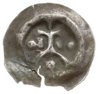 brakteat ok. 1277/8-1287/8, Krzyż grecki na pełnym łuku opartym o wał, pomiędzy dwiema kulkami i d..