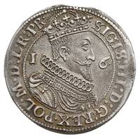 ort 1623, Gdańsk, na rewersie pełna data w otoku, moneta wybita z krawędzi blachy, patyna, rzadka