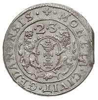 ort 1623, Gdańsk, na awersie końcówka napisu D L R PRV, moneta wybita z krawędzi blachy, bardzo ła..
