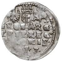 trojak 1597, Lublin, L.97.5.a (R3), niedobity, rzadki typ monety