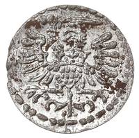 denar 1596, Gdańsk, małe cyfry w dacie, pięknie 