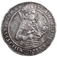 talar 1638, Bydgoszcz, Aw: Półpostać króla w pra