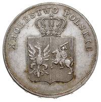 5 złotych 1831, Warszawa, Plage 272, minimalnie justowane, ale bardzo ładne, delikatna patyna