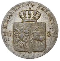 10 groszy 1831, rzadsza odmiana z jednym żołędzi