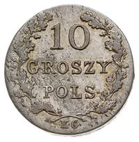10 groszy 1831, rzadsza odmiana z jednym żołędzi