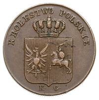 3 grosze polskie 1831, Warszawa, odmiana z prostymi łapami Orła i kropką po POLS, Iger PL.31.1.a (..