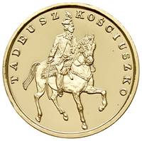 200 000 złotych 1990, Tadeusz Kościuszko, Solidarity Mint (USA), złoto 31.12 g, Parchimowicz 634, ..