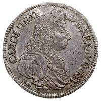 Karol XI 1660-1697, 2/3 talara (gulden) 1690, Szczecin. AAJ 114.b, Dav. 767, ciemna patyna