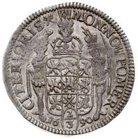 Karol XI 1660-1697, 2/3 talara (gulden) 1690, Szczecin. AAJ 114.b, Dav. 767, ciemna patyna