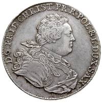 Fryderyk Christian 1763, talar 1763, Drezno, Aw: Popiersie z literą ST na ramieniu króla i napis w..
