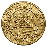Jan Oleśnicki 1553-1565, dukat 1557, Złoty Stok,