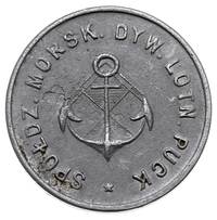 Puck, zestaw 1 złoty (aluminium), 50, 20 i 10 groszy (cynk) Spółdzielni Morskiego Dywizjonu, I emi..