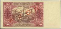 100 złotych 1.07.1948, seria GL bez ramki wokół 