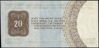 bon na 20 dolarów 1.10.1979, seria HH, numeracja 2605058, Miłczak B34, wyśmienicie zachowane i rza..