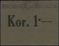 Kraków, Zjednoczone Firmy Drobner, 50 halerzy i 1 korona (1919), Podczaski G-183.1, 2, Jabł. 243 i..