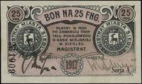 Siedlce, bony na 25 i 50 fenigów i 1 markę 1917, Podczaski R-372.1.a, 2.a, 3, Jabł. 1574, 1575 i 1..
