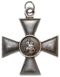 Krzyż św. Jerzego, 4. stopień, srebro 9.95 g, 34 x 34 mm, na stronie odwrotnej numer 686-707, Diak..
